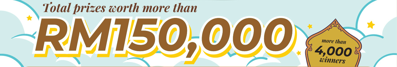 Total prizes worth more than RM88,888/ Total winners more than 1,600